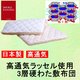 高通気ラッセル使用 3層硬わた敷布団 シングルアイボリー 綿100% 日本製