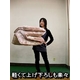 コンパクト収納 4つに折れる軽量敷布団 シングルピンク 綿100% 日本製 - 縮小画像3