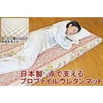 日本製　点で支えるプロファイルウレタンマット シングルピンク