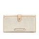 JUICY COUTURE（ジューシークチュール） Metallic Tri-fold Wallet ウォレット Pale Linen
