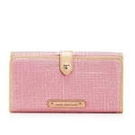 JUICY COUTURE（ジューシークチュール） Metallic Tri-fold Wallet ウォレット Hydrangea Pink