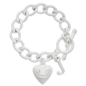 JUICY COUTURE�i�W���[�V�[�N�`���[���j Starter Bracelet �u���X���b�g White