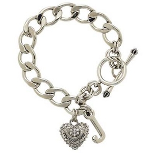 JUICY COUTURE�i�W���[�V�[�N�`���[���j Pave Silver Starter Bracelet �u���X���b�g