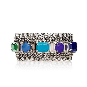 JUICY COUTURE�i�W���[�V�[�N�`���[���j Multi Layer Gem Bracelet �u���X���b�g Riviera