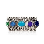 JUICY COUTURE�i�W���[�V�[�N�`���[���j Multi Layer Gem Bracelet �u���X���b�g Riviera