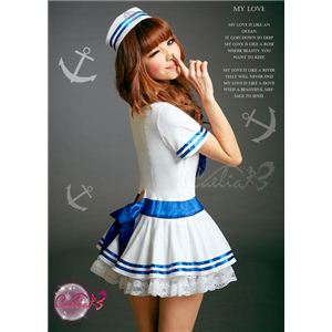 新作 ふんわりパニエ入りセーラー服ワンピース/コスプレ/z482-1