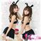 新作 セクシーブラックバニーガールコスチューム3点セット/コスプレ/z340_0