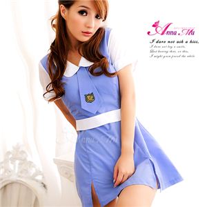 背中セクシーミニスカ女子高生制服コスチュームセット/コスプレ/z453-11