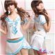 コスプレ セクシーミニスカ女子高生セーラー服セット z398-11