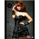 マサキ コスプレ ふんわりスカートのゴスロリ調ブラックドレス z671 - 縮小画像5
