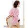 Fee Sexy コスプレ ピンクサテン着物コスチューム3点セット f371_3