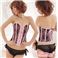 Alio Moon コスプレ ベビーピンク&ブラックレース上品お嬢様風コルセット&ショーツ f332_0
