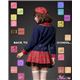 セーラー服 制服 女子高校生 紺 赤 チェック z1210 コスプレ 衣装 コスチューム - 縮小画像3