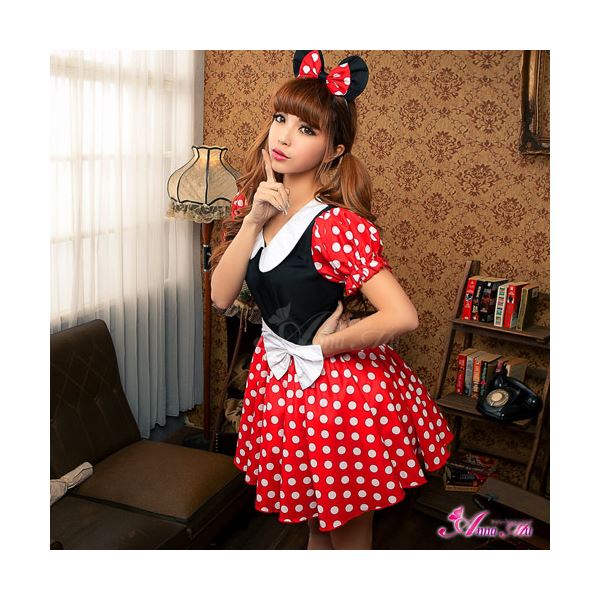 z1352 ミニーちゃん風 ディズニー Disney コスプレ衣装 通販       