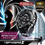 【腕時計】赤外線ライト付腕時計型カメラ（スパイダーズX-W765）自動点灯式赤外線ライト付、16GB内蔵
