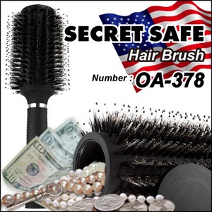 【隠し金庫】 ヘアブラシ型 セーフティボックス 『SECRET SAFE シークレットセーフ』(OA-378) Hair Brush アメリカン雑貨 米国直輸入 貴重品の保管 収納 タンス貯金 へそくり 防犯 スパイグッズ