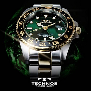 TECHNOS（テクノス） GMT 限定モデル メンズ 腕時計 T2134TG