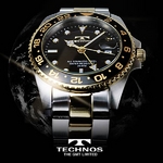 TECHNOS（テクノス） GMT 限定モデル メンズ 腕時計 T2134TB