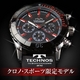 TECHNOS（テクノス） クロノ・スポーツ 限定モデル ブラック／レッド メンズ 腕時計 T2163SR