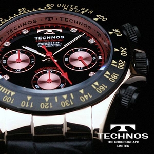 TECHNOS（テクノス） メンズ腕時計 本革 クロノグラフ T4161PB 限定モデル