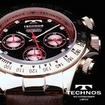 TECHNOS（テクノス） メンズ腕時計 本革 クロノグラフ T4161PH 限定モデル