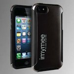 imymee LANCER iPhone5専用 耐衝撃構造 カード収納付き ケース メタルグレー
