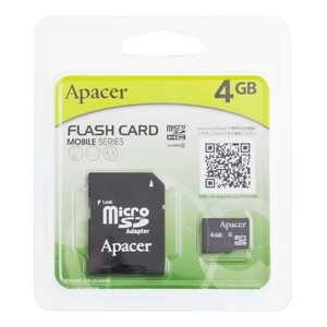 Apacer（アペイサー） MicroSDカード 4GB