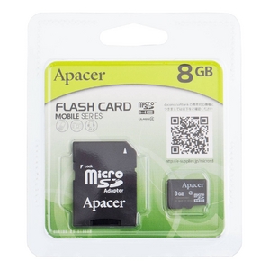 Apacer（アペイサー） MicroSDカード 8GB