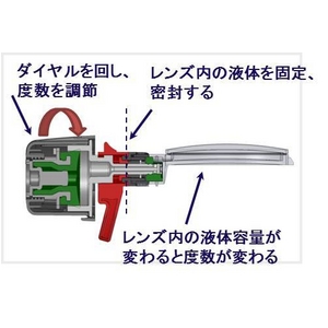 adlens（アドレンズ） 度数が調節できる眼鏡 ピーオーヴィー（adlens p.o.v） クリアー - 拡大画像