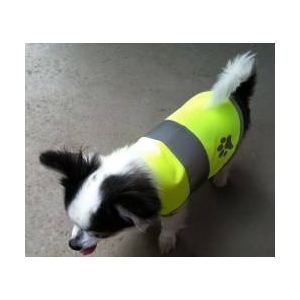 DOG SAFETY VEST（ドッグ セーフティーベスト） 蛍光イエロー S
