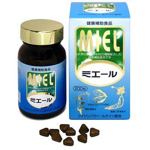 【目に嬉しい20種の天然成分配合】ミエール 60g （300mg×200粒）