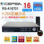 1TB標準装備！CEPSA（セプサ） 監視カメラ録画装置 16ch用 HDDデジタルビデオレコーダー