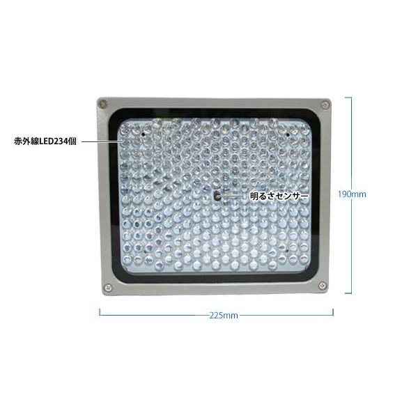 赤外線LED投光器 不可視タイプ