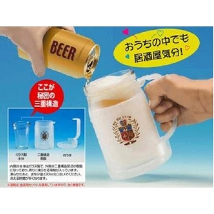 【注いだビールが0℃で飲めるビールジョッキ】　ゼロジョッキ（ガラス製）