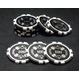 Ｑｕａｔｔｒｏ　Ａｓｓｉ（クアトロ・アッシー）ポーカーチップ（100）黒　＜２５枚セット＞ - 縮小画像3