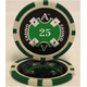 QuattroAssi(クアトロ・アッシー）ポーカーチップ100枚セット＜２色グリーン＆ブラック＞ - 縮小画像2
