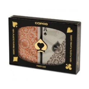 COPAG コパッグ1546 オレンジ・ブラウン (ポーカーサイズ)【トランプ】 - 拡大画像