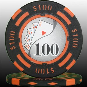 フォースポット チップセット100枚 (25C、50C、1、 5、100) - カジノチップ・ポーカーチップ フォースポット チップセット100枚 (25C、50C、1、 5、100) - カジノチップ・ポーカーチップ