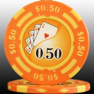 フォースポット チップ ( 50C ) <25枚セット> -カジノチップ・ポーカーチップ 商品画像