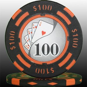 フォースポット チップ ( 100$ ) <25枚セット> - カジノチップ・ポーカーチップ 商品画像