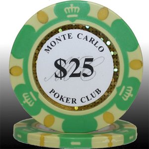 MONTECARLO モンテカルロ・ポーカーチップ<25>緑 25枚セット 商品画像
