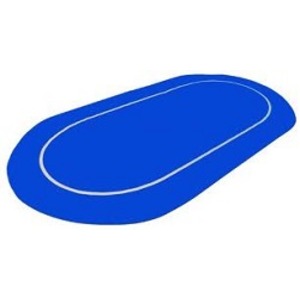 ポーカー・オーバルマット- カラー;ブルー 商品画像