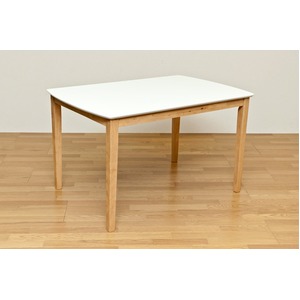 ダイニングテーブル(グランツ) 【幅120cm】 木製 アジャスター付き ナチュラル - 拡大画像