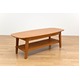 センターテーブル/ローテーブル(BOLERO) 【幅120cm】 木製(天然木) 棚板付き ライトブラウン - 縮小画像2