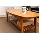 センターテーブル/ローテーブル(BOLERO) 【幅120cm】 木製(天然木) 棚板付き ライトブラウン - 縮小画像3
