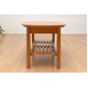 センターテーブル/ローテーブル(BOLERO) 【幅90cm】 木製(天然木) 棚板付き ライトブラウン - 縮小画像4