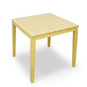 ダイニングテーブル(サニー) 【幅75cm/正方形】 木製 アジャスター付き ナチュラル - 拡大画像