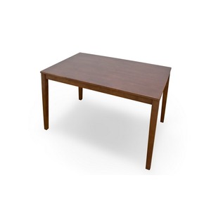 ダイニングテーブル(サニー) 【幅115cm】 木製 アジャスタ付き ブラウン - 拡大画像