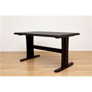 ダイニングテーブル(アーク ) 【幅135cm】 木製 ブラウン - 拡大画像