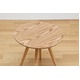 サイドテーブル(ラウンドテーブル) 【BAGLE 】 丸型/直径45cm 木製 北欧風 ナチュラル - 縮小画像2